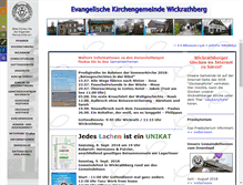 Tablet Screenshot of kirche-wickrathberg.de